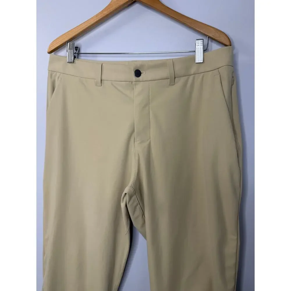 Lululemon ABC Classic-Fit Trouser Chino Pant  Warpstreme Trench Biege Mens 34x28